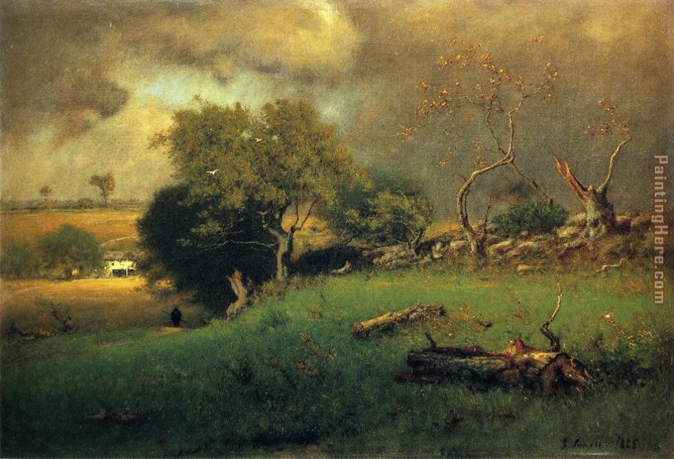 The Storm painting - George Inness The Storm art painting The Storm painting - George Inness The Storm art painting